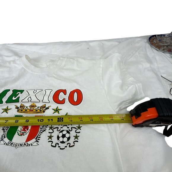 Gildan Mexico Soccer T-Shirt Size S Heavy Cotton Graphic Tee World Cup Style - Picture 6 of 7
